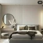 Premium bedroom renovation: Feature walls, lighting and paint